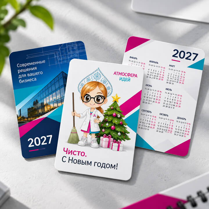 Карманные календари заказать в Томске типография Атмосфера