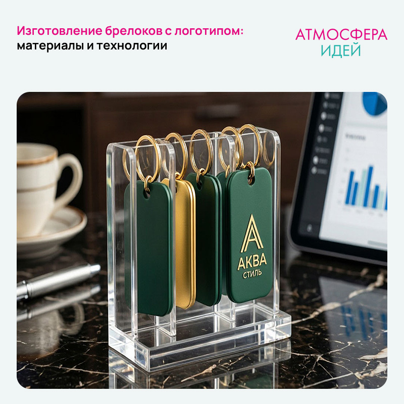 Изготовление брелоков с логотипом: материалы и технологии в Томске